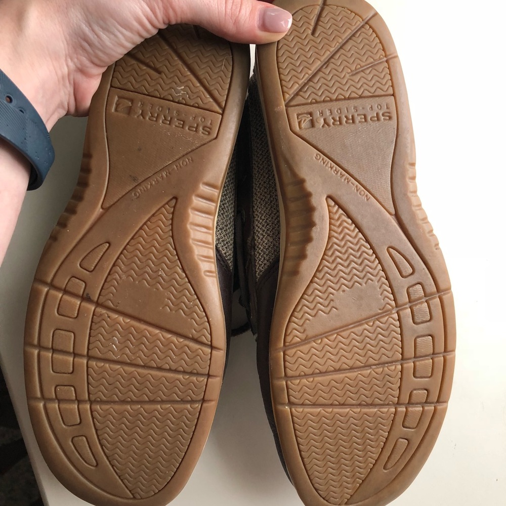 Dark brown deerskin sperry top siders - Picture 5 of 6